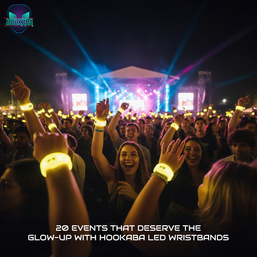 Image of 20 Campus Events That Deserve the Glow  With Hookaba LED Wristbands & Badge Lanyards - Hookaba