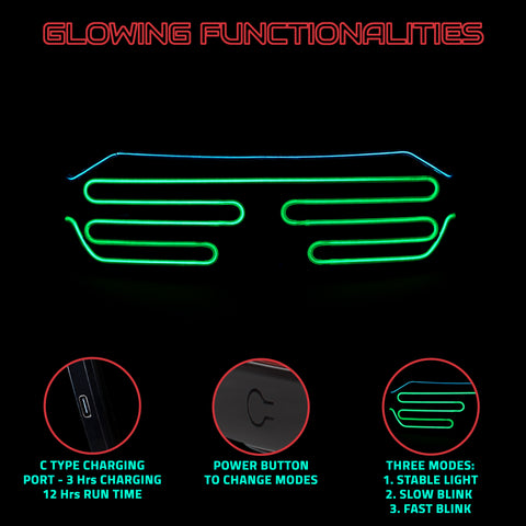 Rave Shade LED Glass