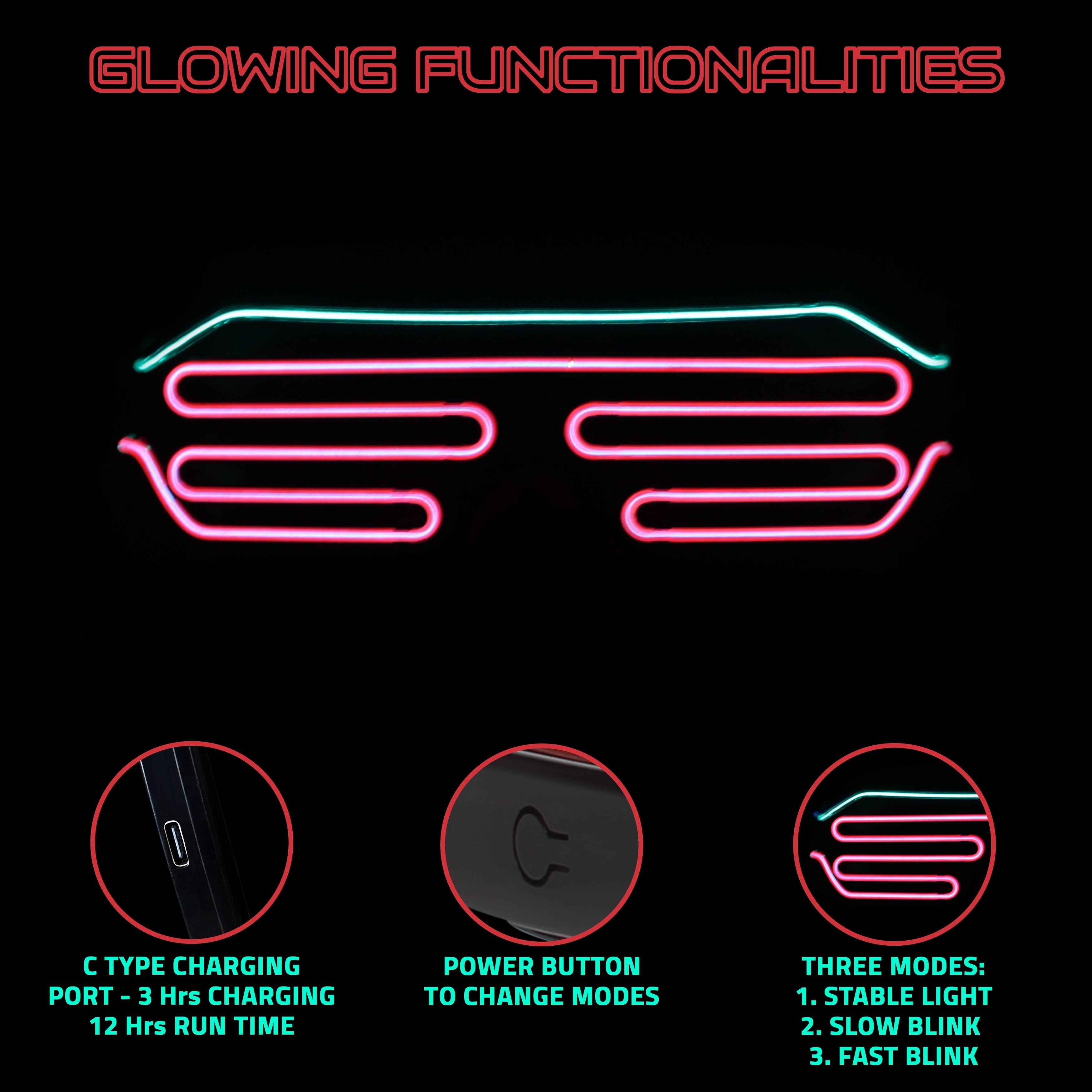 Image of Rave Shade Wireless LED Glass - Hookaba