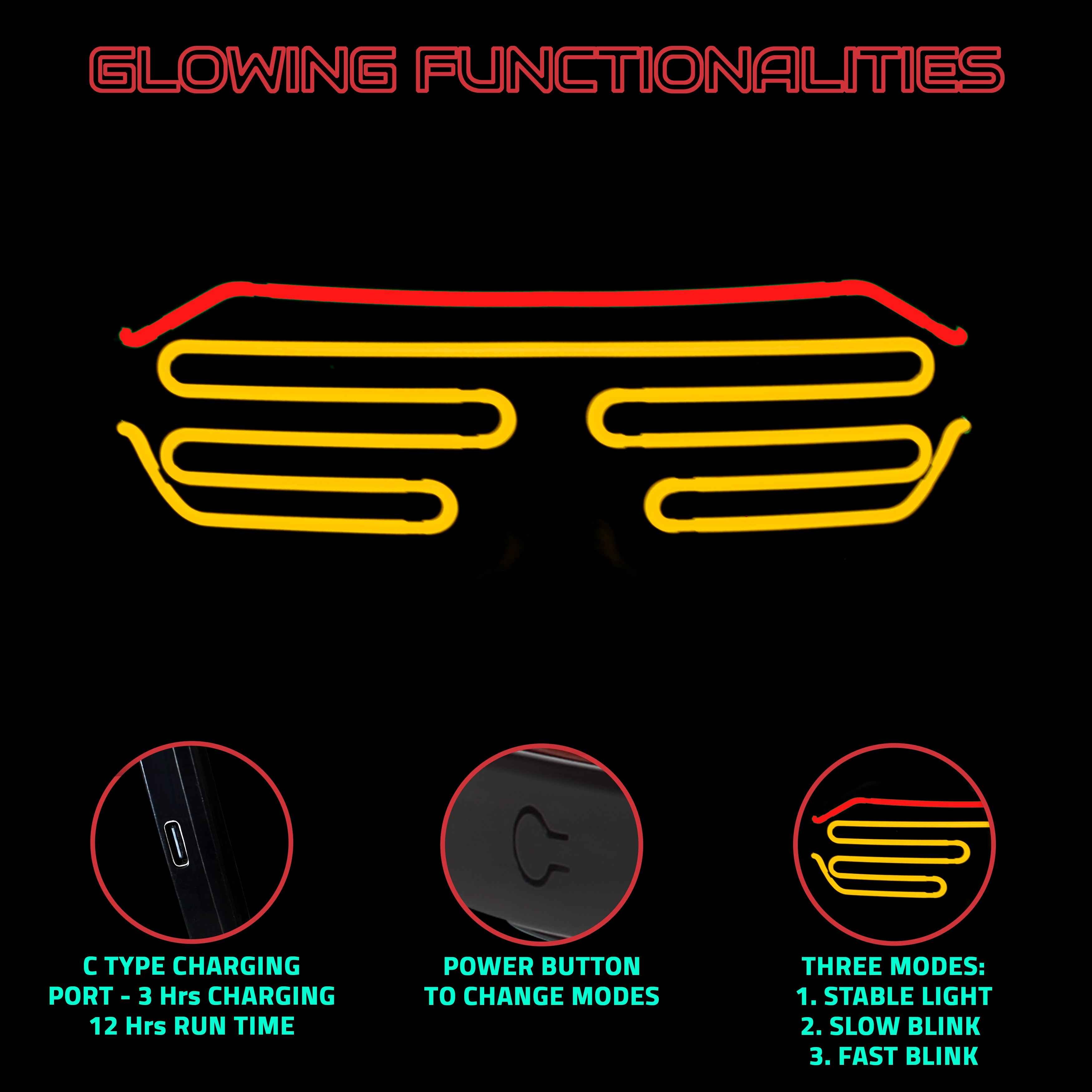 Image of Rave Shade Wireless LED Glass - Hookaba
