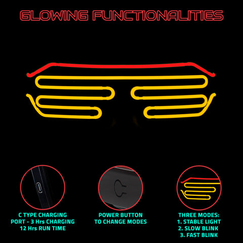 Rave Shade Wireless LED Glass