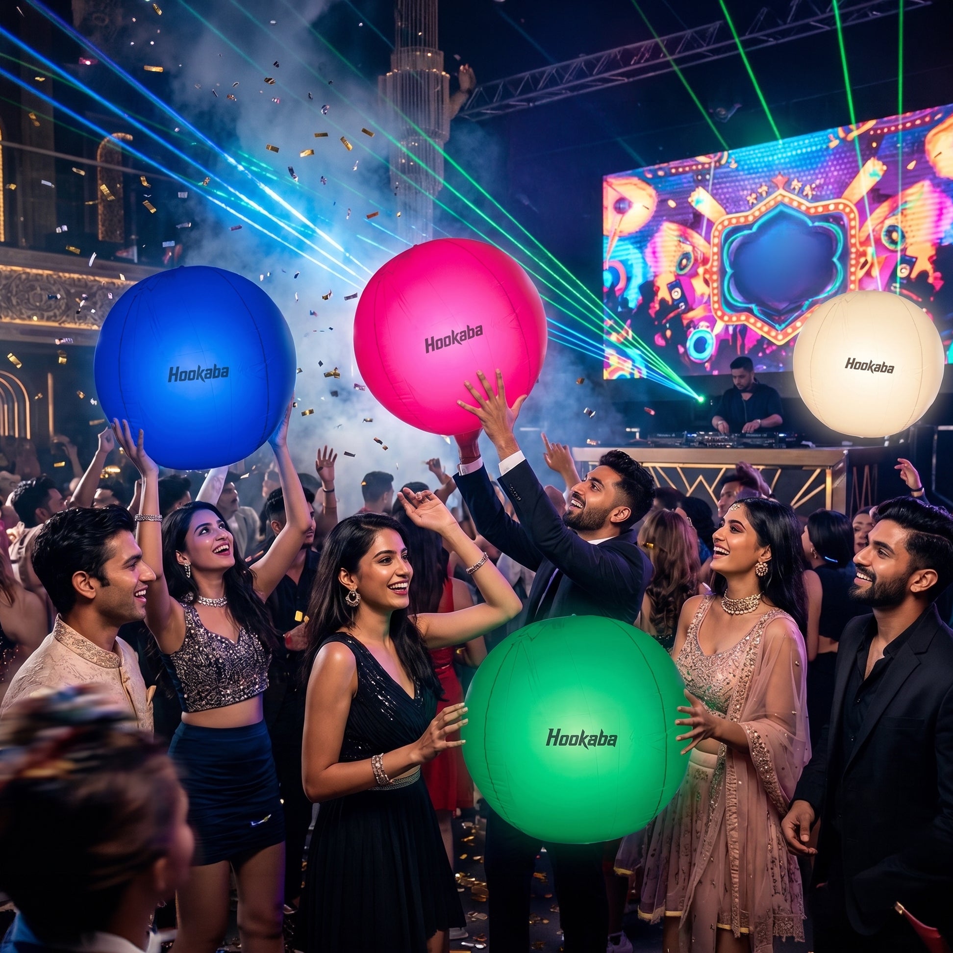 Image of DMX Controlled LED Balloons