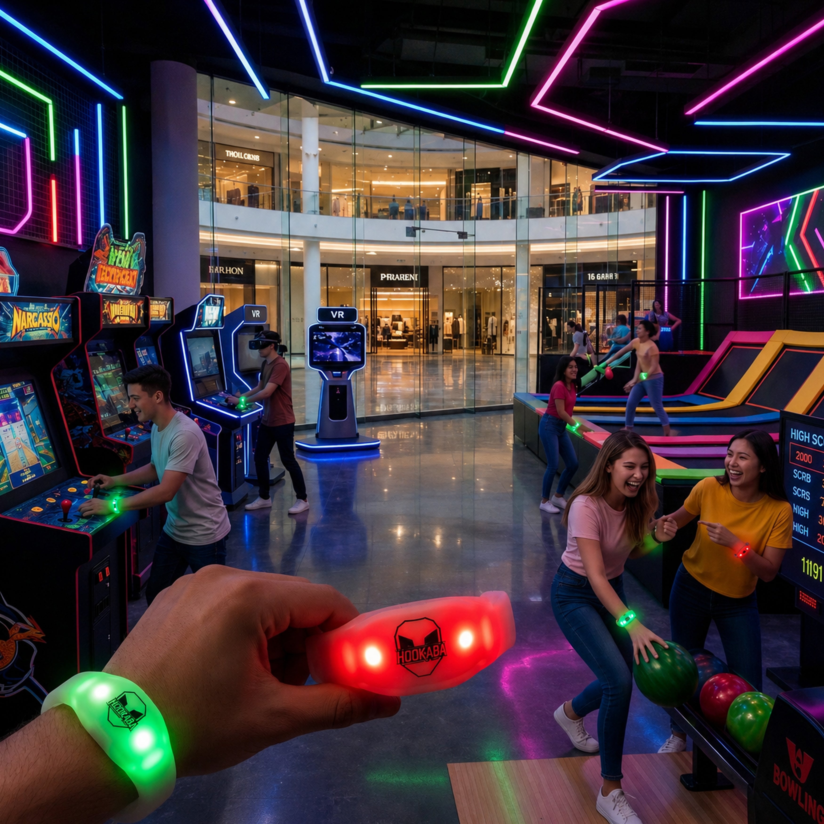 Image of Silicon Stretchable Strap – 120 Minutes Timer LED Wristband