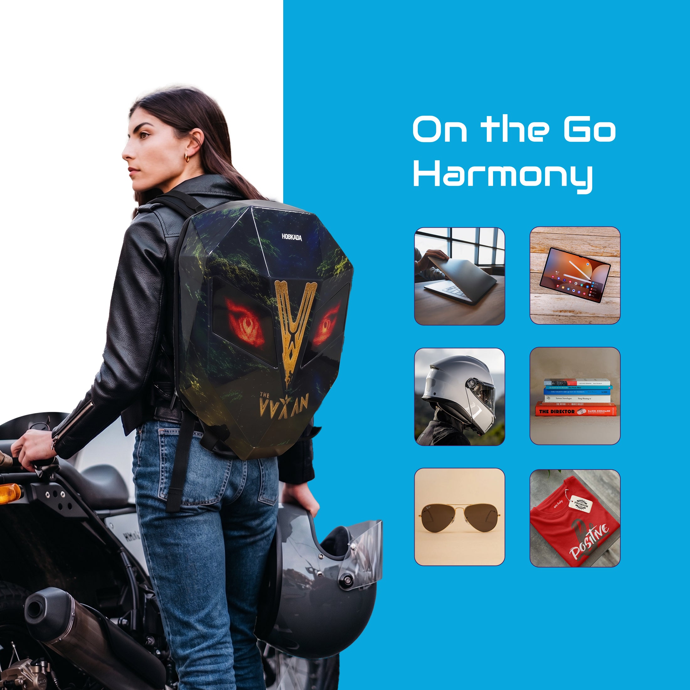 Image of Eye Rover-VVAAN Biker LED Backpack