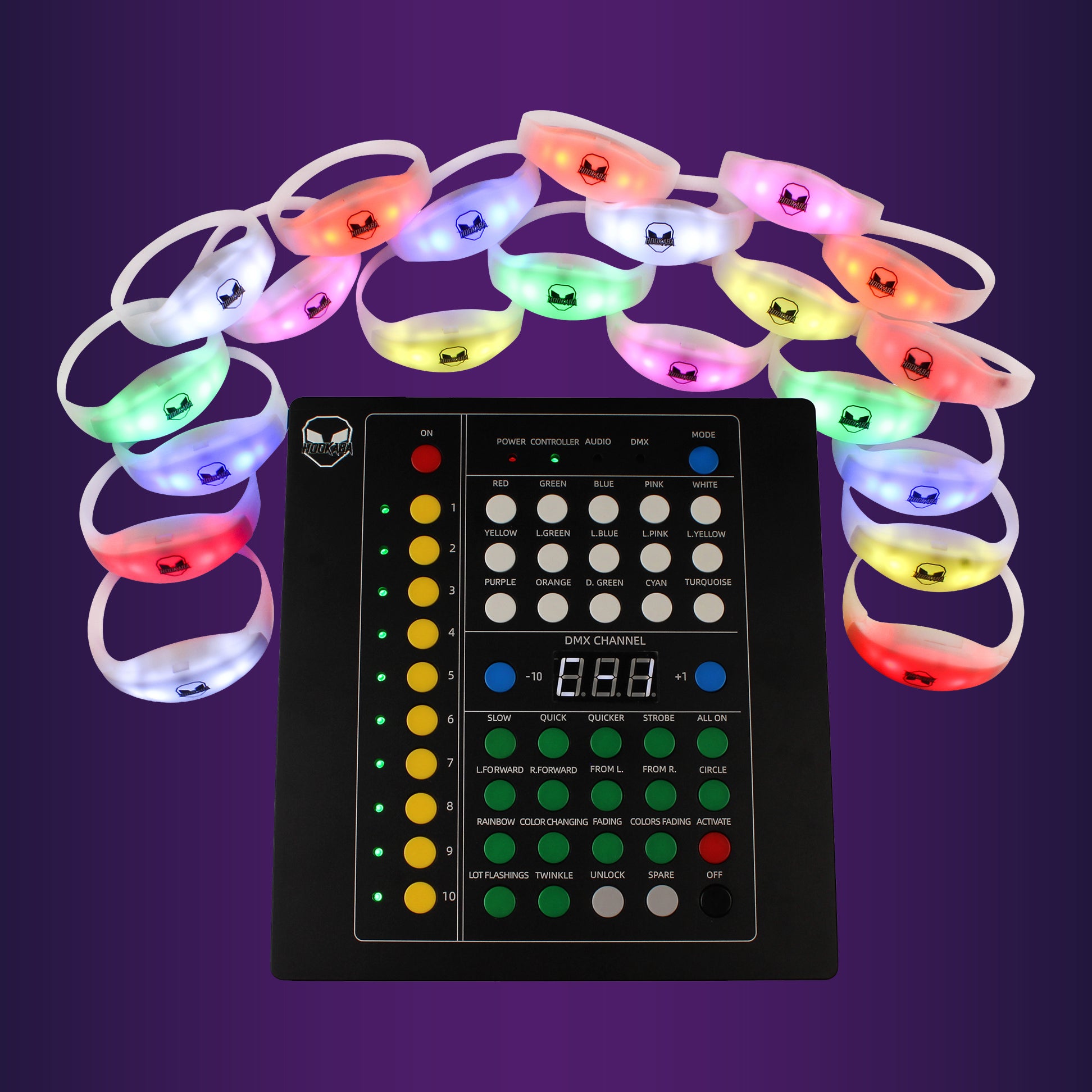 Image of Silicon Strap LED Wristbands (Xylobands)