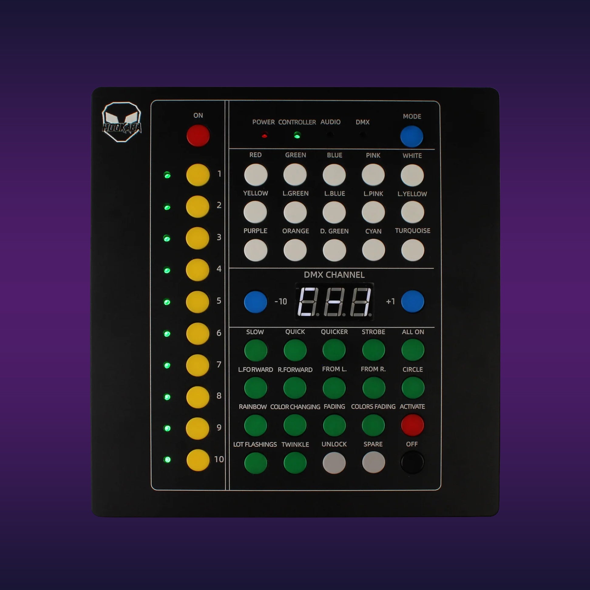 Image of DMX-Controlled 11 Lamps (Coldplay Style) LED Wristbands (Xylobands)