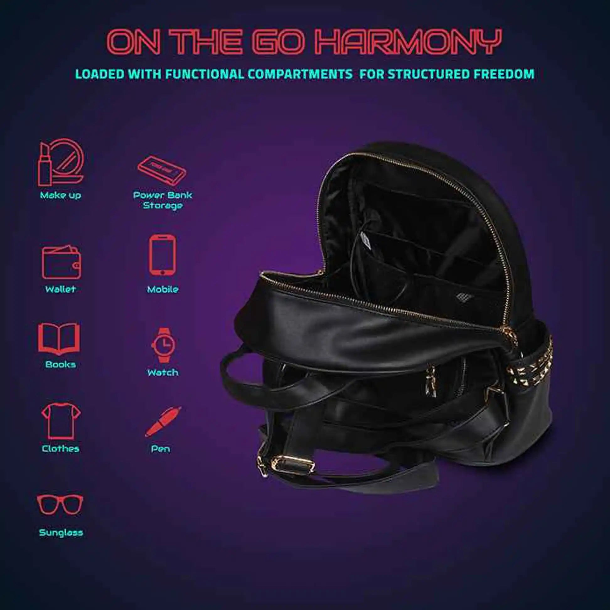 Image of Dazz Roll Women LED Backpack