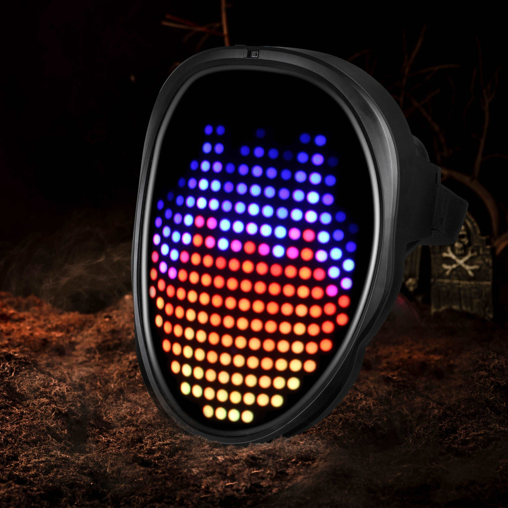 Enigma Eyes Premium LED Face Mask for Party, Halloween, Event | Hookaba