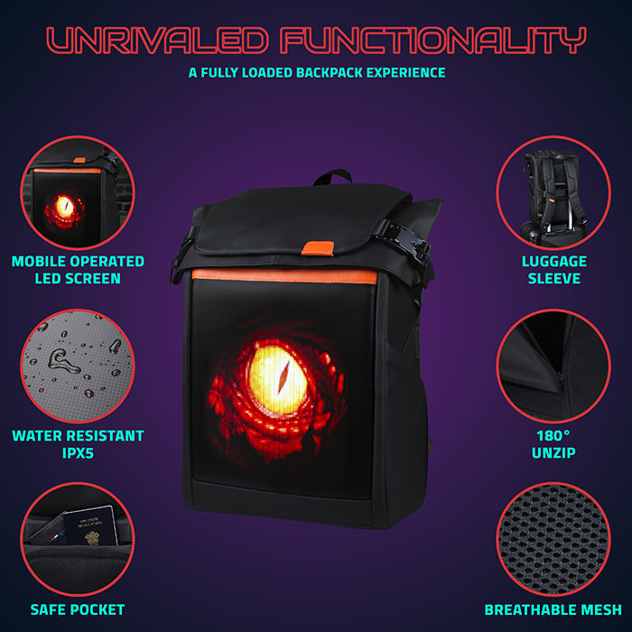 Expressa Travel LED Backpack Functionalities