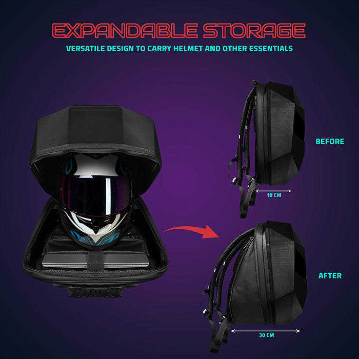 Eye Rover Premium Bikers LED Backpack - 31L | Hookaba