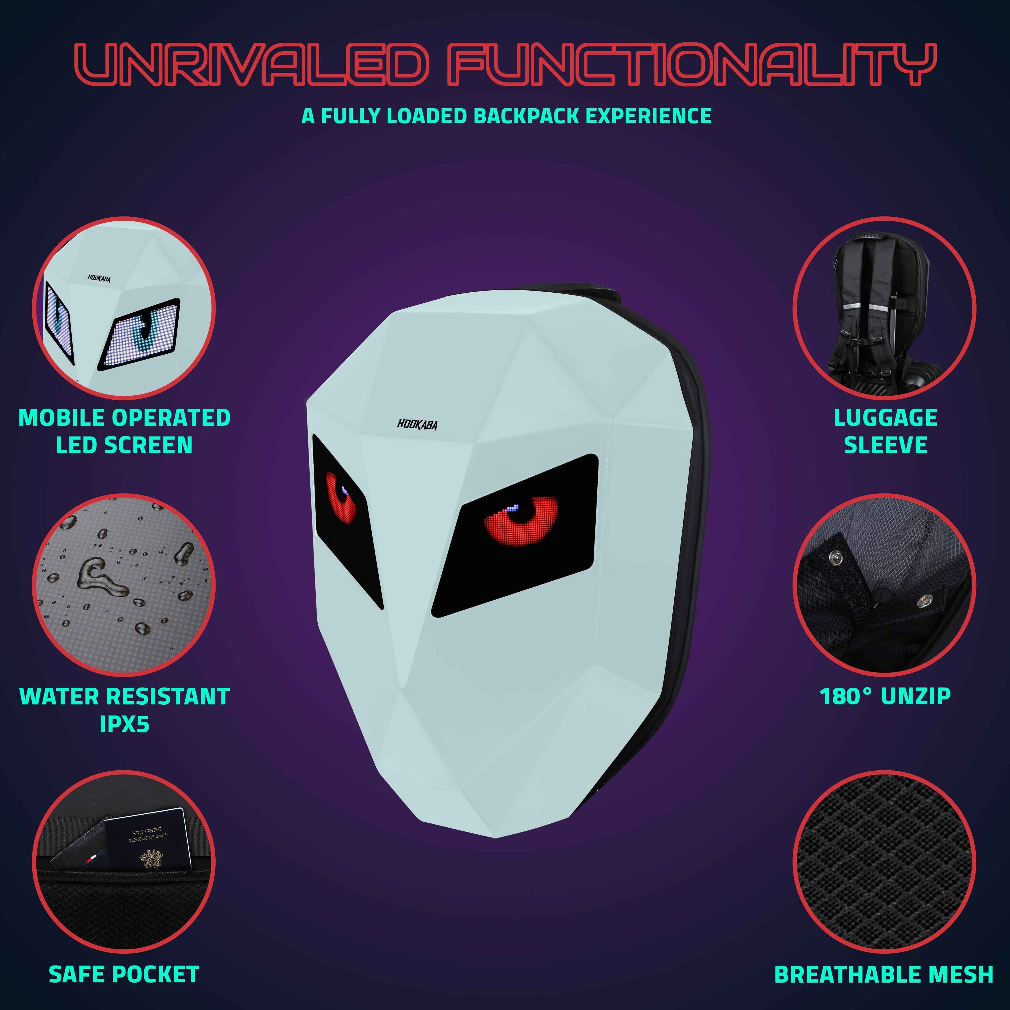 Image of Eye Rover Biker LED Backpack - Hookaba