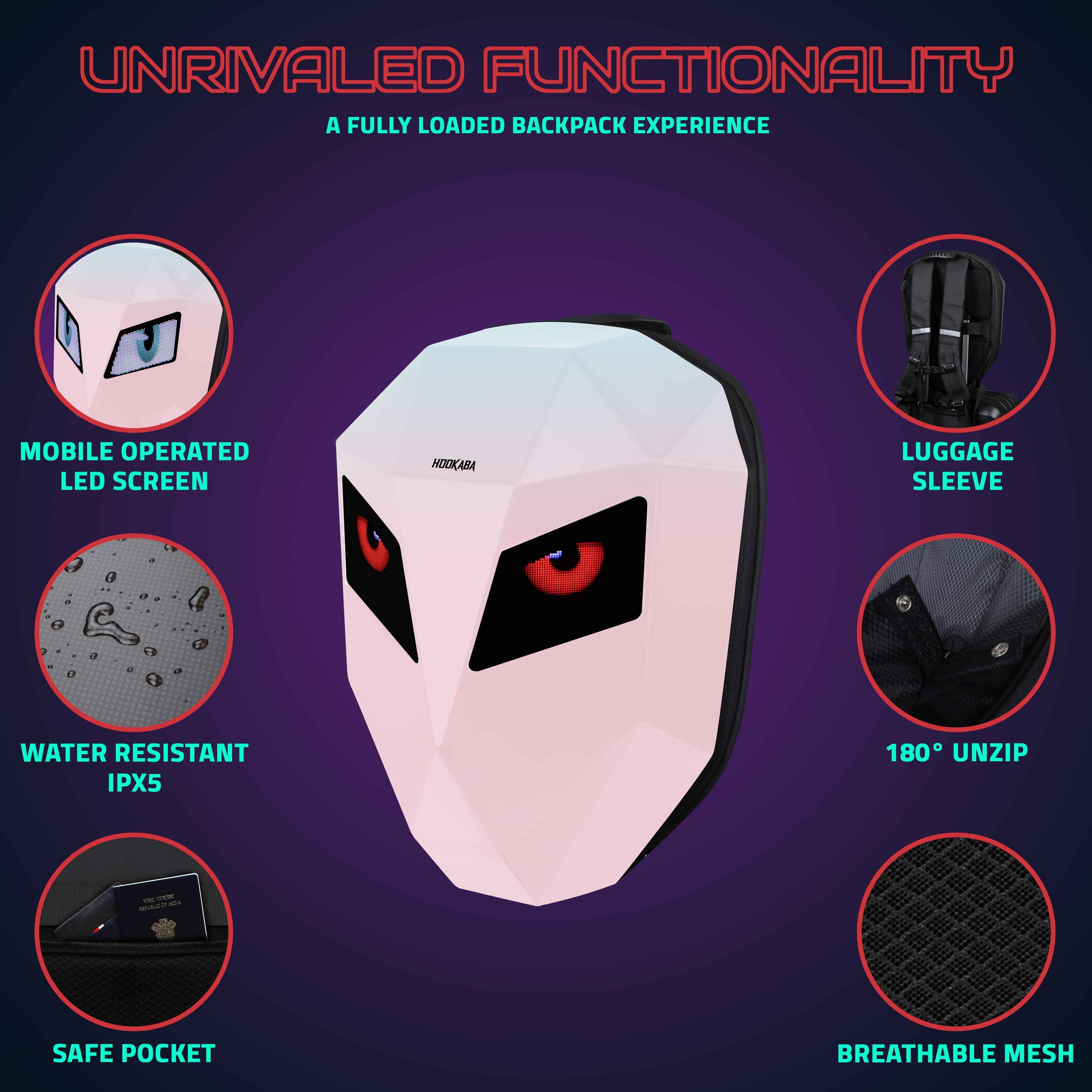 Image of Eye Rover Biker LED Backpack - Hookaba