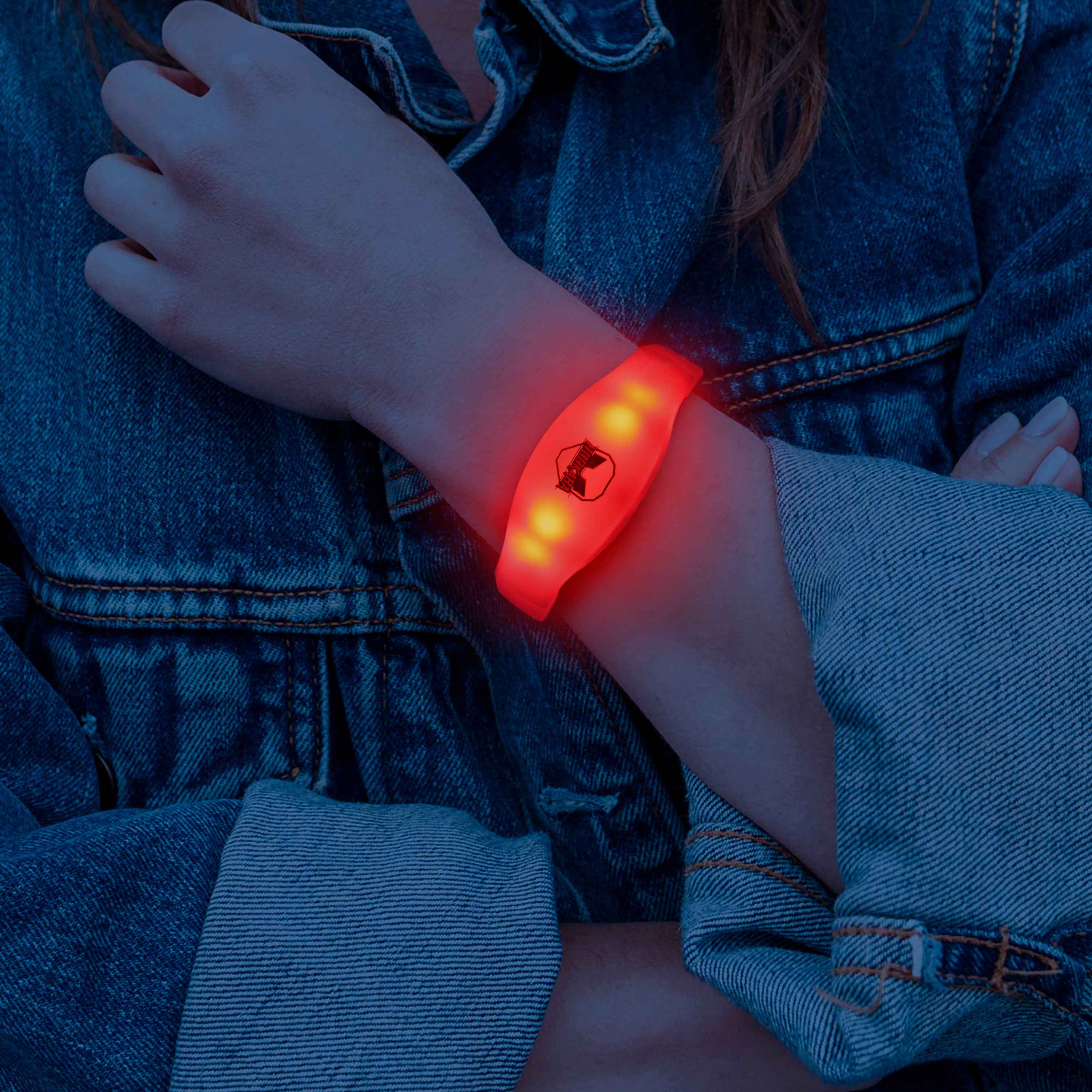 Image of Silicon Stretchable 60 Mins Timer LED Wrist Band - Hookaba