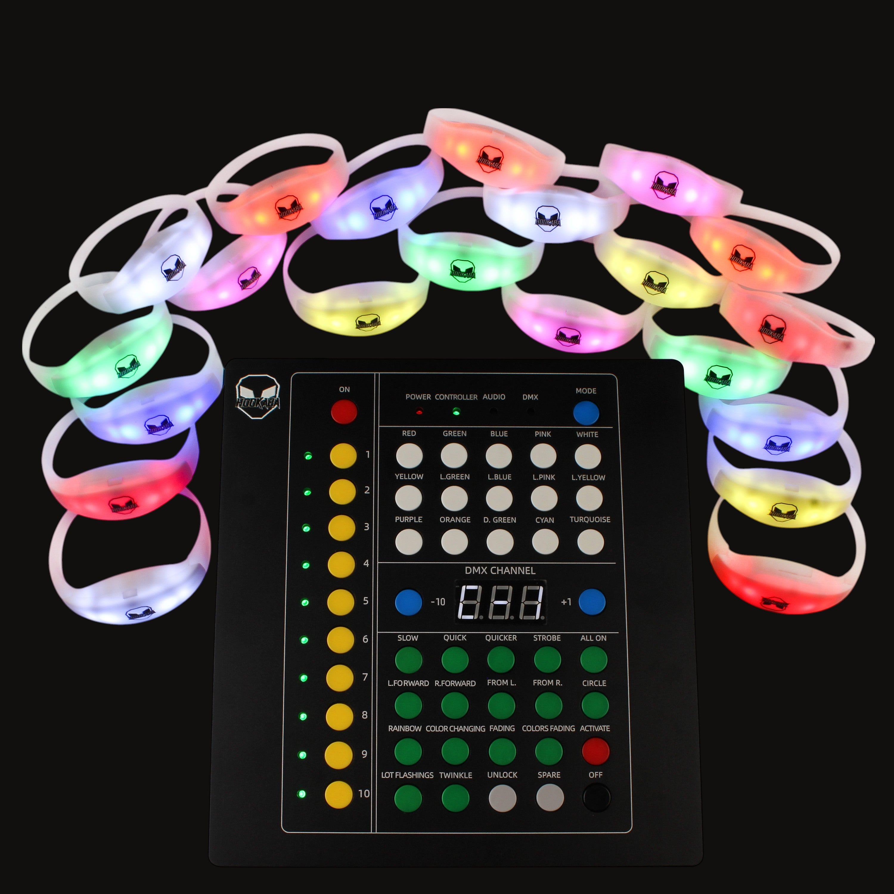 11 LAMPS-WATCH STYLE (COLDPLAY BANDS) DMX BANDS