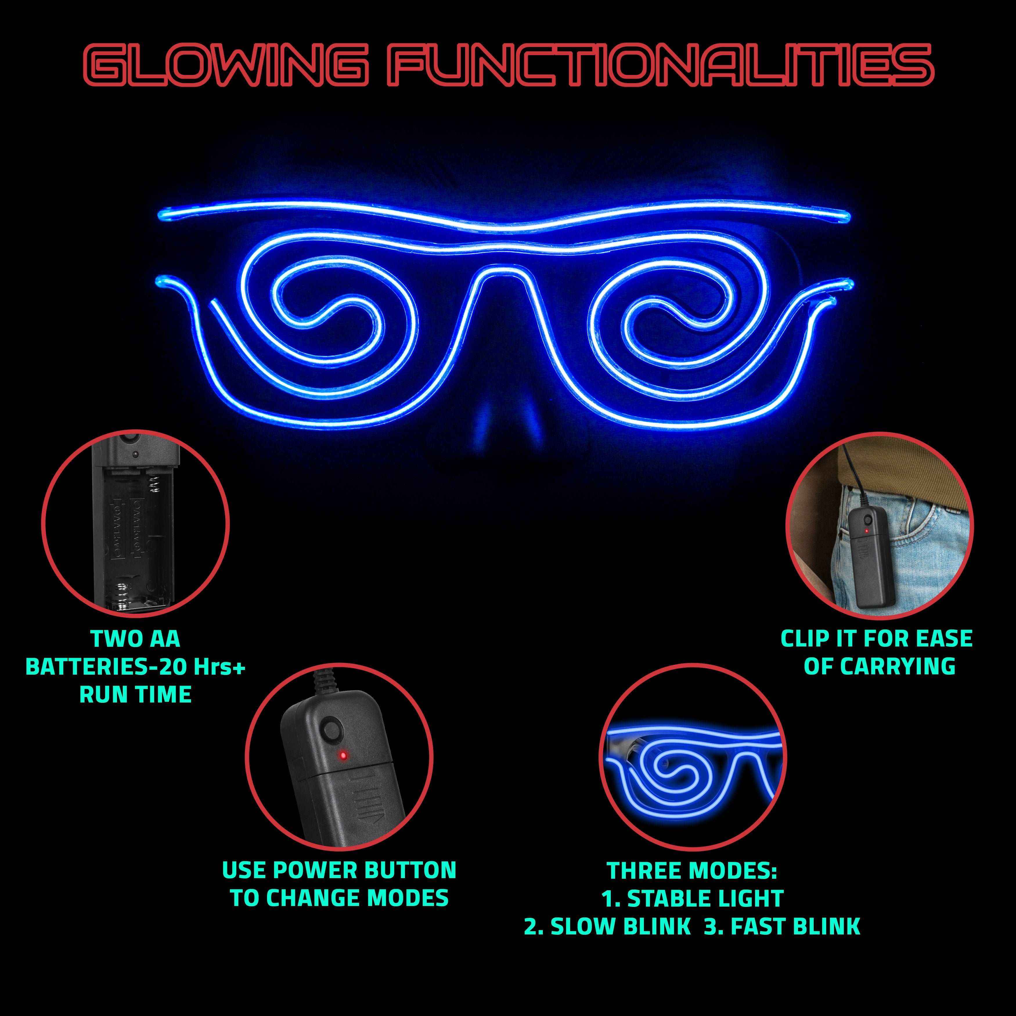 Image of Spin Shade LED Glass - Hookaba