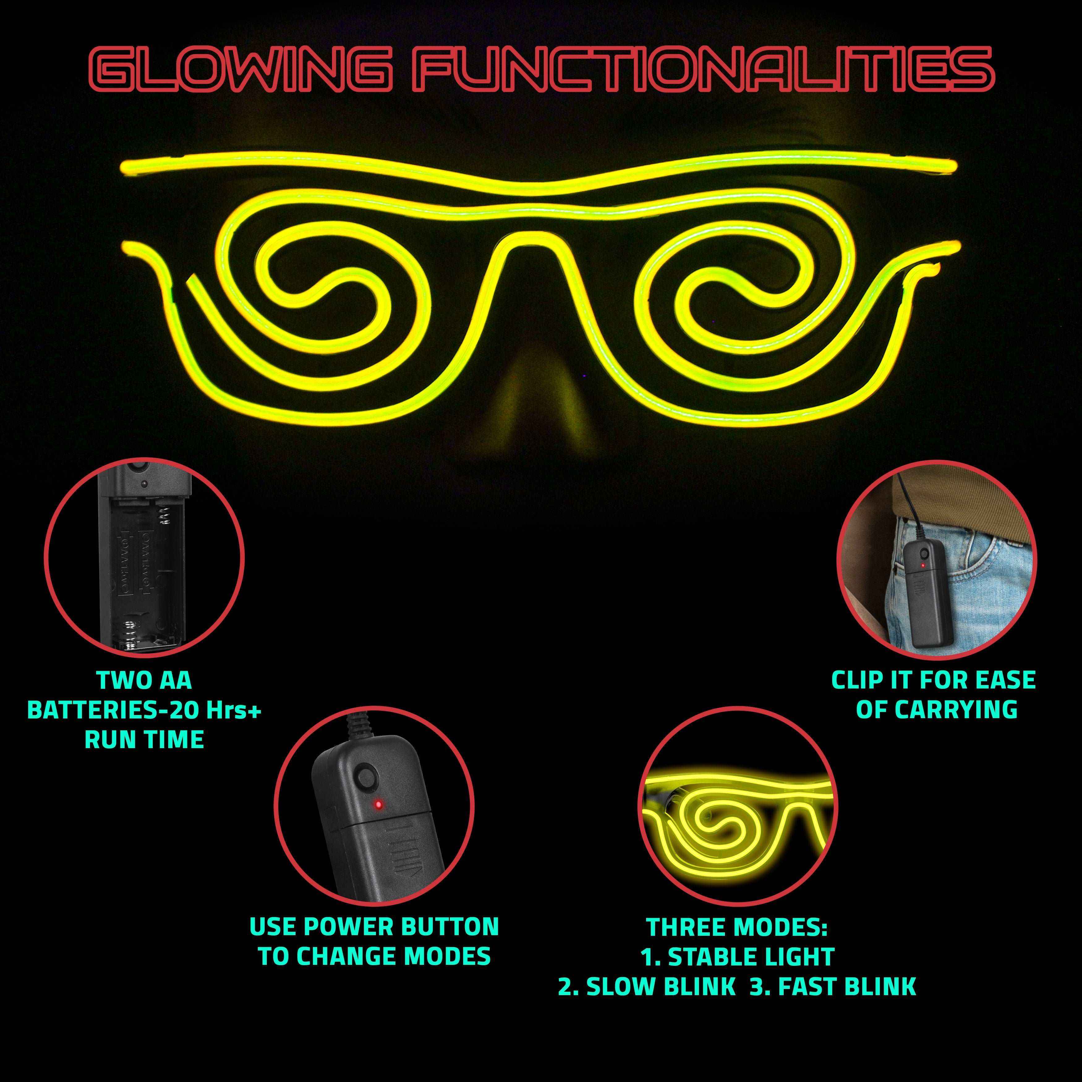 Image of Spin Shade LED Glass - Hookaba