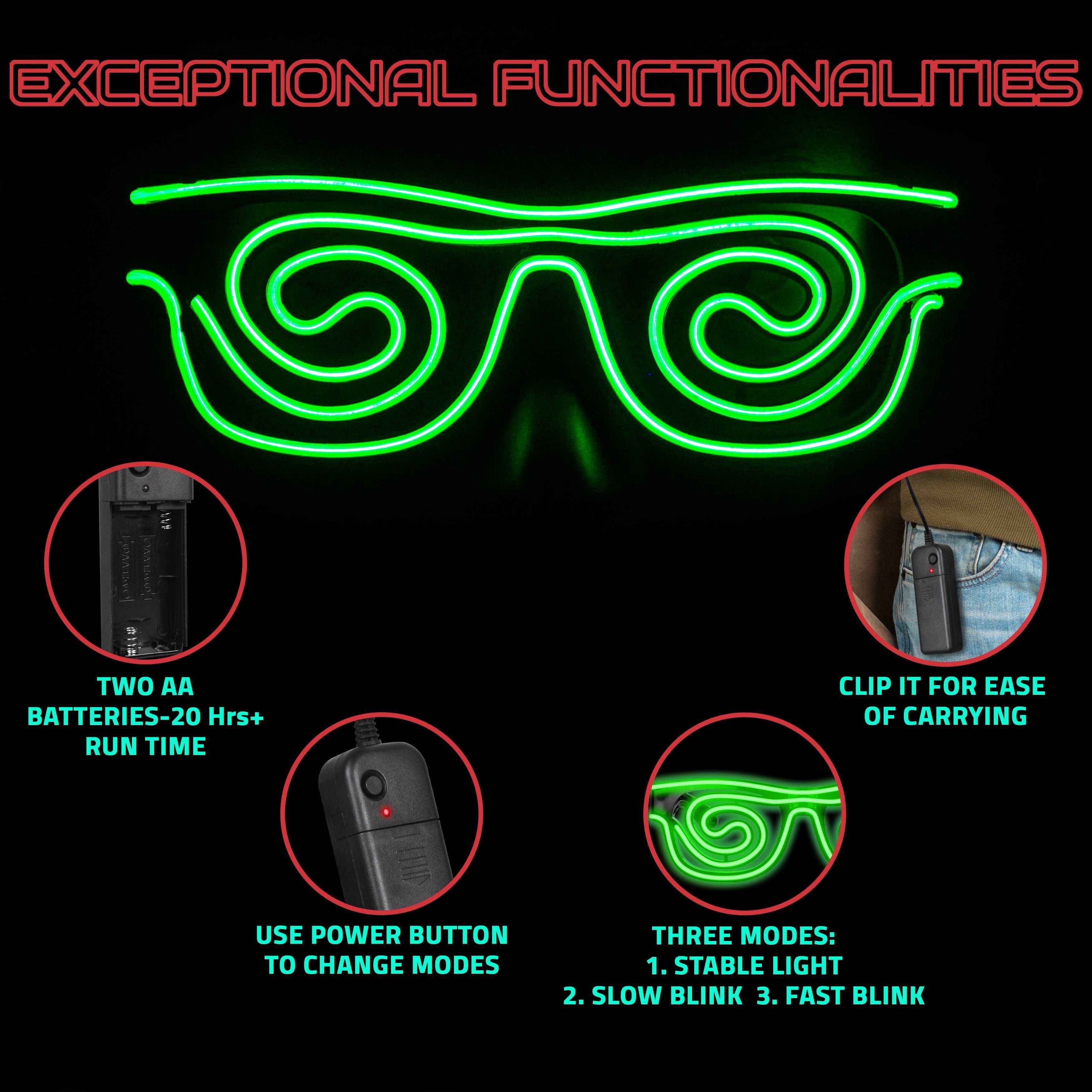 Image of Spin Shade LED Glass - Hookaba