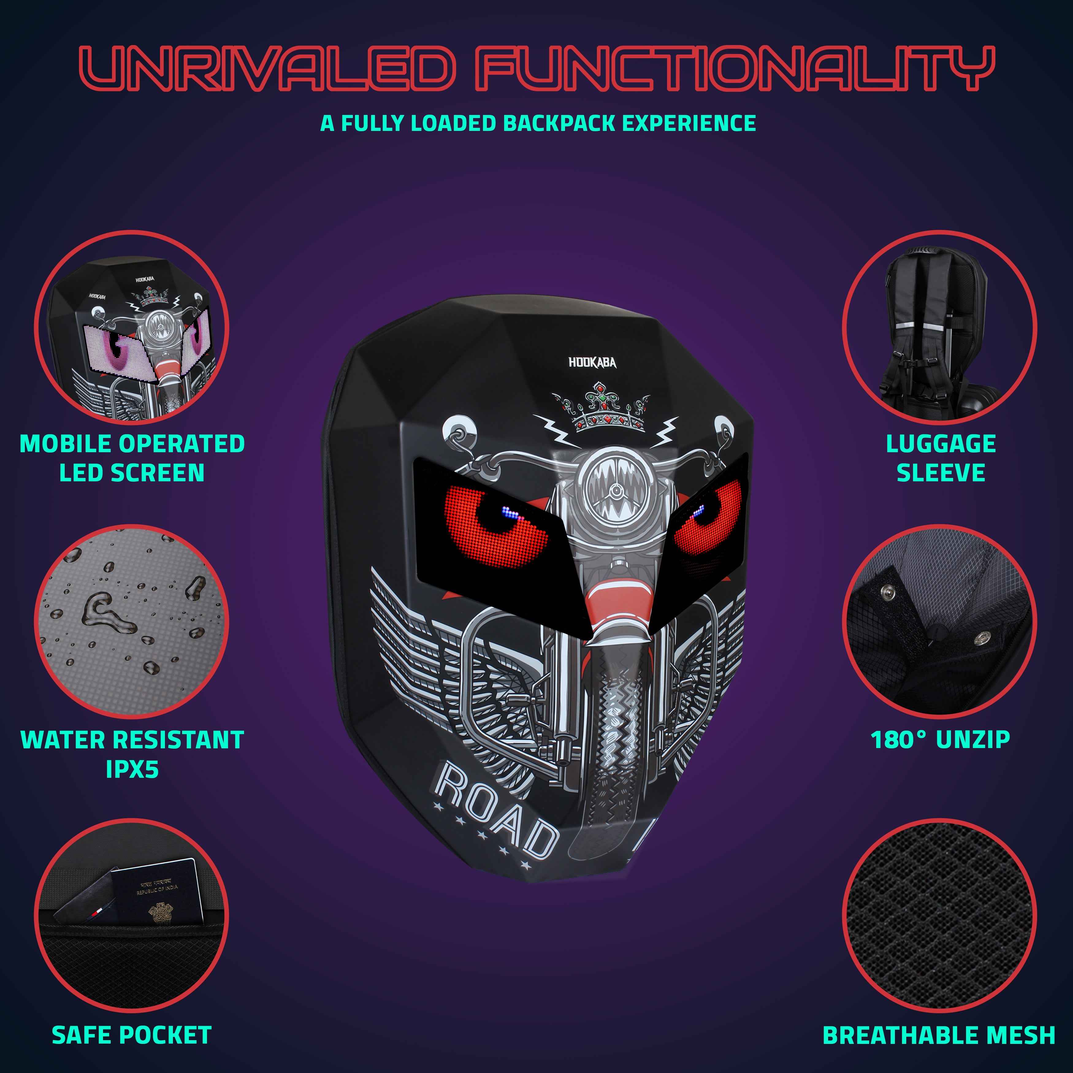Image of Eye Rover Adventure LED Backpack - Hookaba