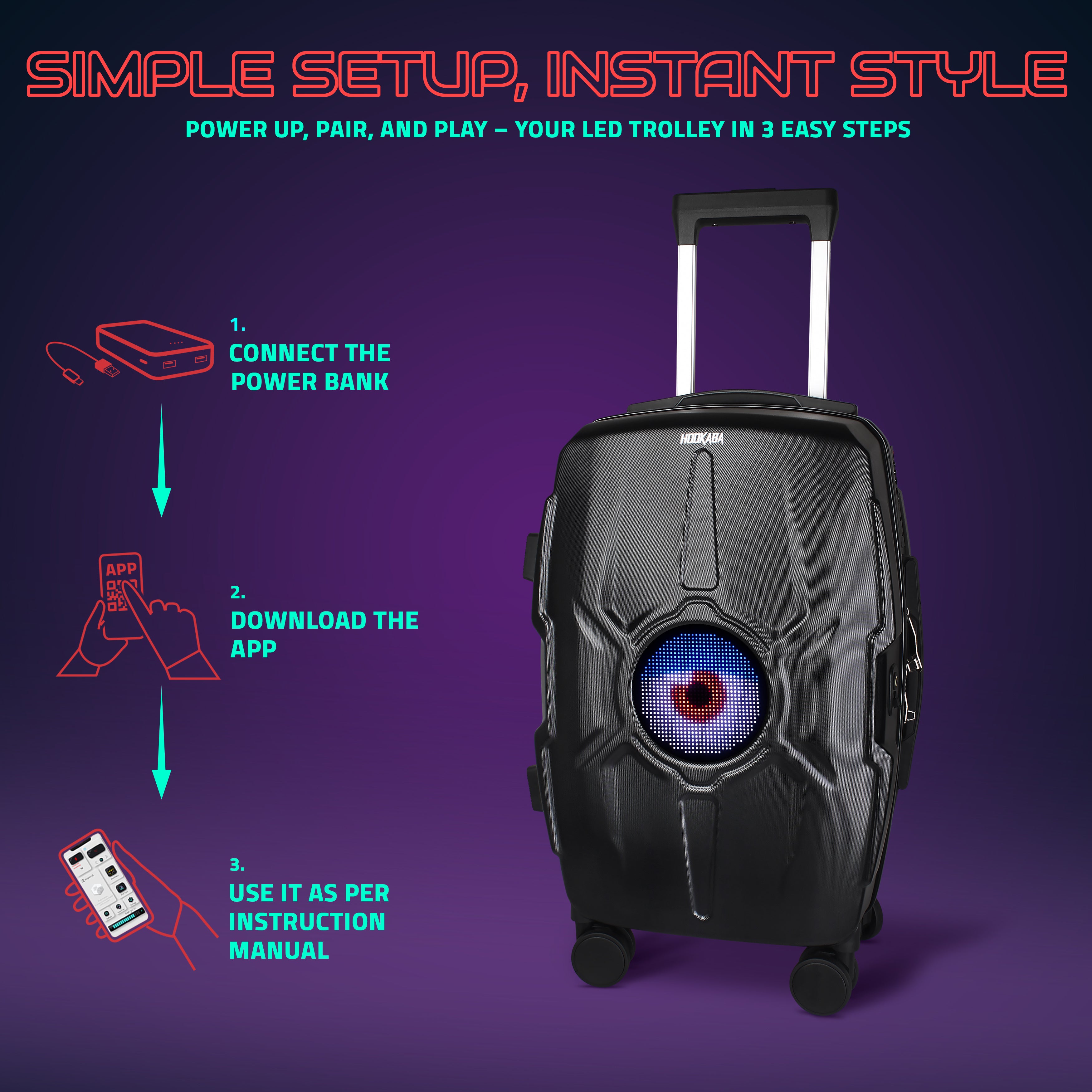 Image of Bold Gaze Trolley - Hookaba