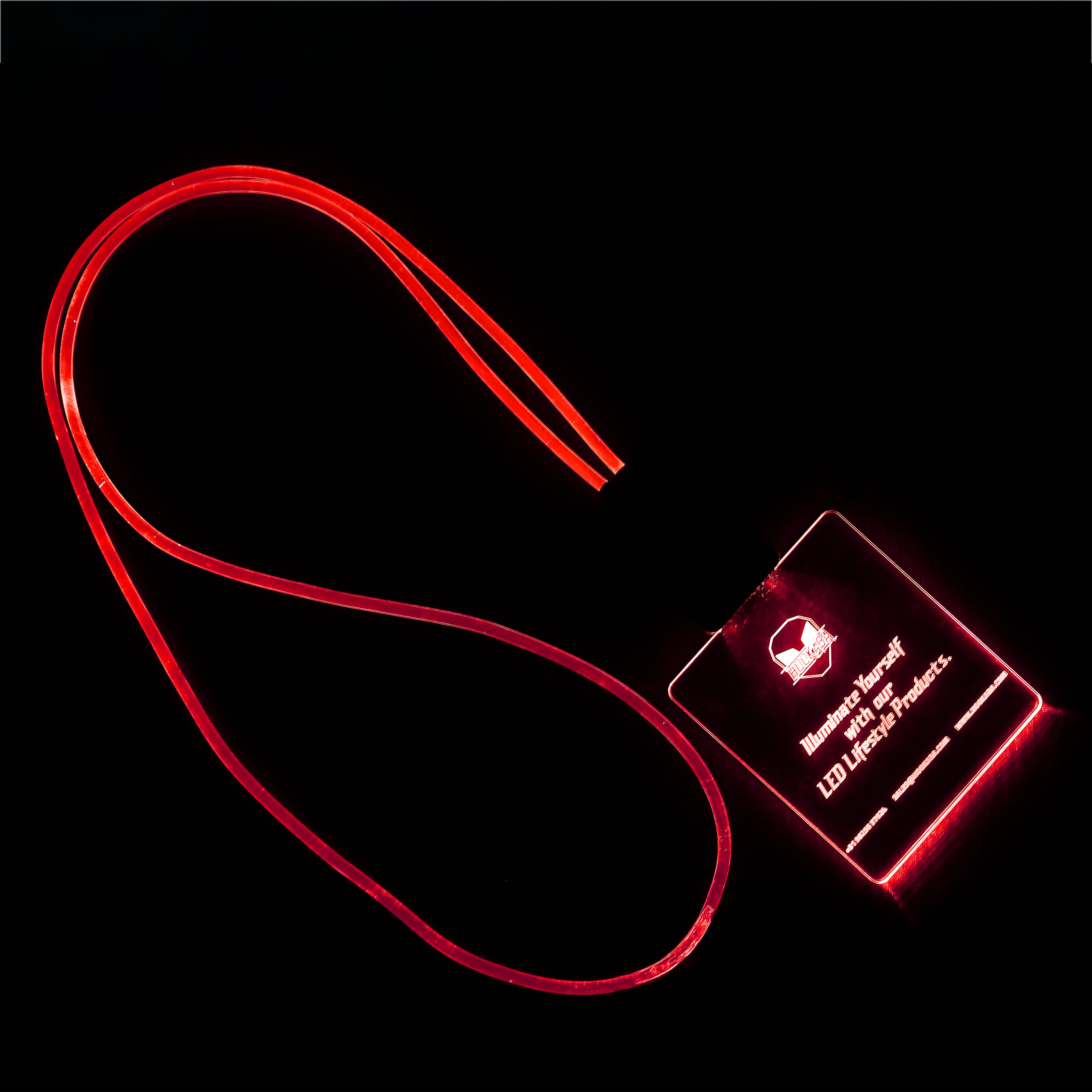 Color Changing-RGB LED Badge LED Lanyard