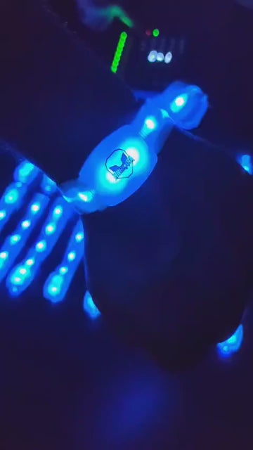 Image of DMX-Controlled Nylon Strap 12 Lamps LED Wristbands (Xylobands)